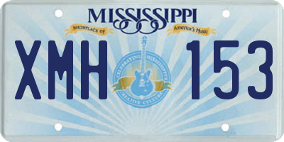 MS license plate XMH153