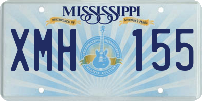 MS license plate XMH155