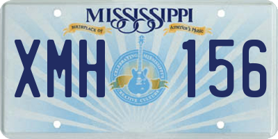 MS license plate XMH156