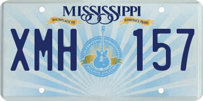 MS license plate XMH157