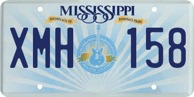 MS license plate XMH158
