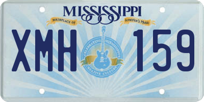 MS license plate XMH159