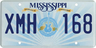 MS license plate XMH168