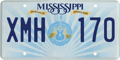 MS license plate XMH170