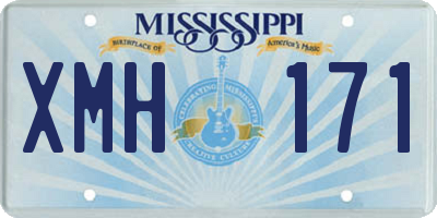 MS license plate XMH171
