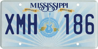 MS license plate XMH186
