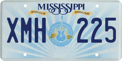 MS license plate XMH225