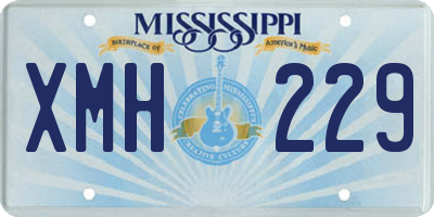 MS license plate XMH229