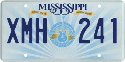 MS license plate XMH241