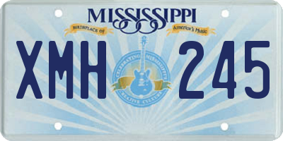 MS license plate XMH245
