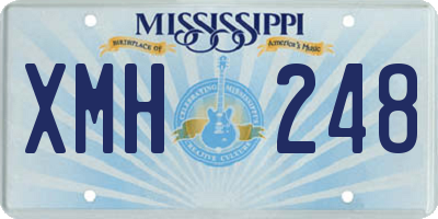 MS license plate XMH248