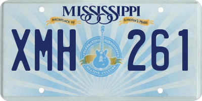 MS license plate XMH261