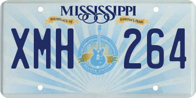 MS license plate XMH264