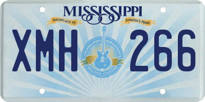 MS license plate XMH266