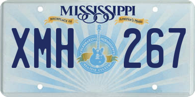 MS license plate XMH267