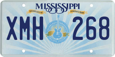 MS license plate XMH268