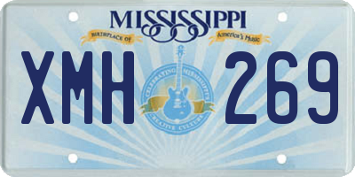 MS license plate XMH269