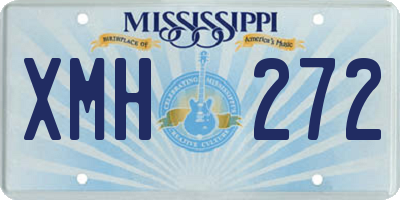 MS license plate XMH272
