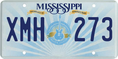 MS license plate XMH273