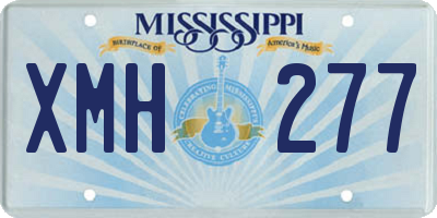 MS license plate XMH277
