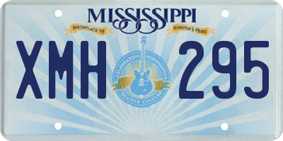 MS license plate XMH295