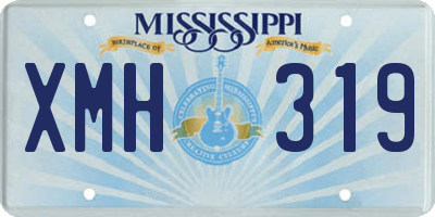 MS license plate XMH319