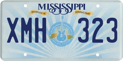 MS license plate XMH323
