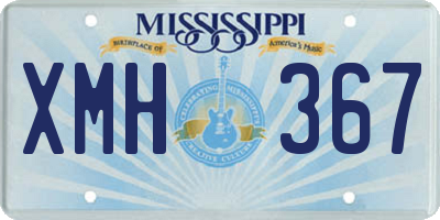MS license plate XMH367