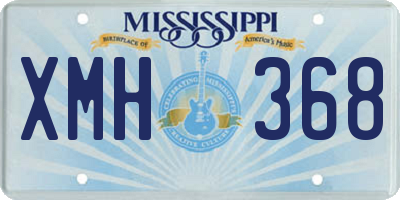 MS license plate XMH368