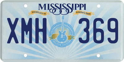 MS license plate XMH369