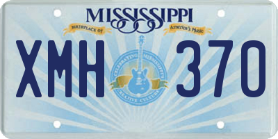 MS license plate XMH370