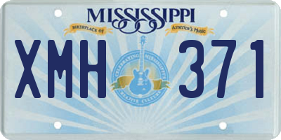 MS license plate XMH371