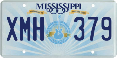 MS license plate XMH379