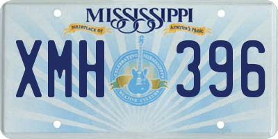 MS license plate XMH396