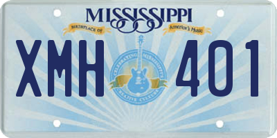 MS license plate XMH401