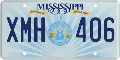 MS license plate XMH406