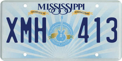 MS license plate XMH413