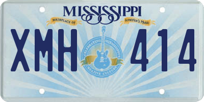 MS license plate XMH414