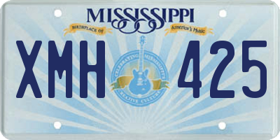 MS license plate XMH425