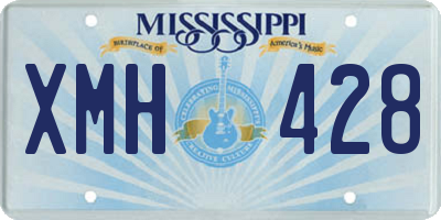 MS license plate XMH428