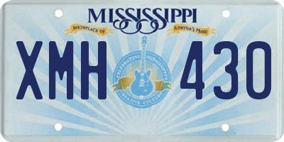 MS license plate XMH430