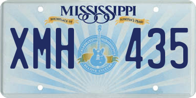 MS license plate XMH435