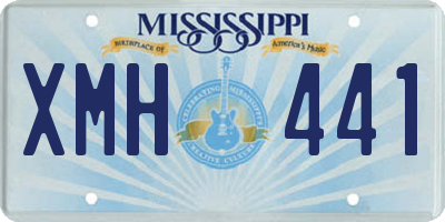 MS license plate XMH441