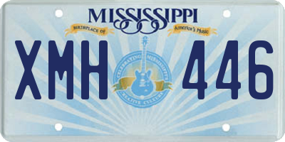 MS license plate XMH446