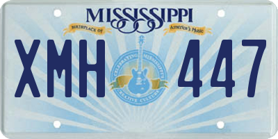 MS license plate XMH447
