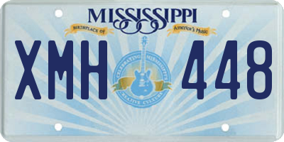 MS license plate XMH448