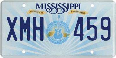 MS license plate XMH459