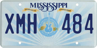 MS license plate XMH484