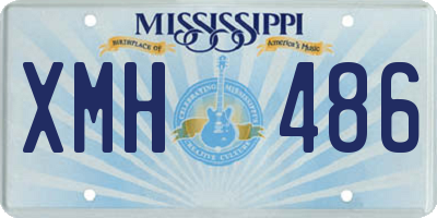 MS license plate XMH486