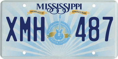 MS license plate XMH487